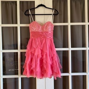 Pink party dress